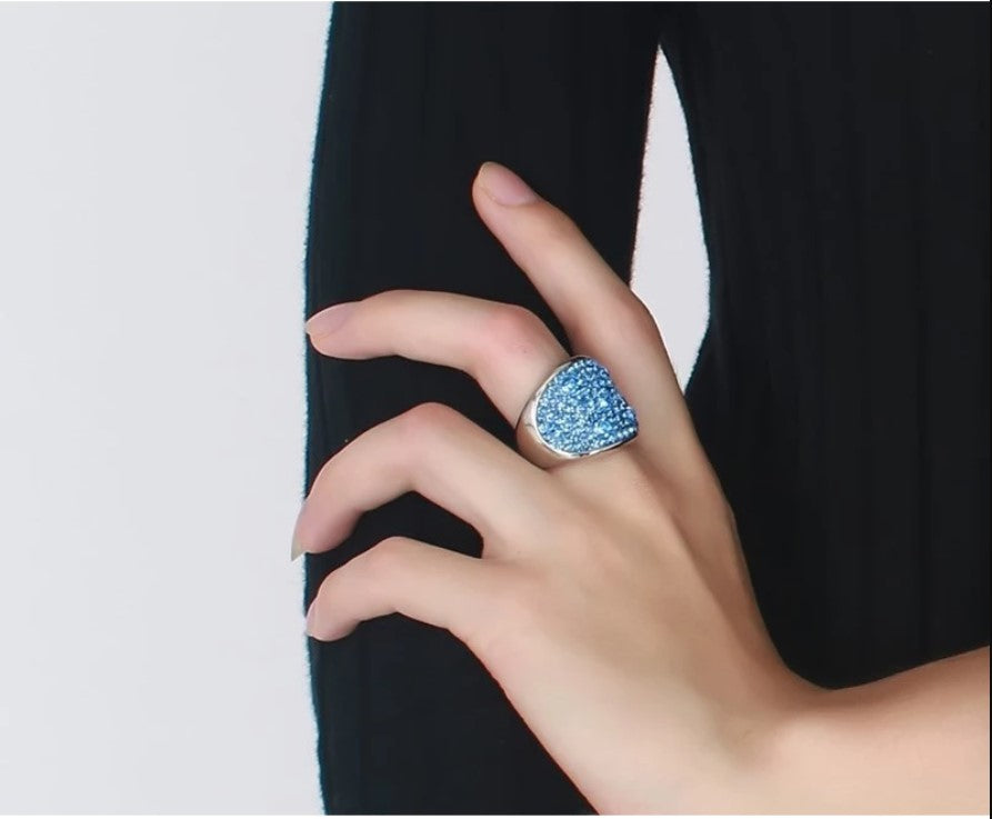 McAllistter –Blue American Diamond Cocktail Ring