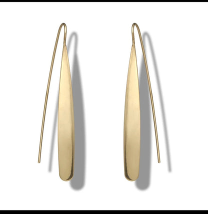 McAllistter – Simple and Elegant Gold-Plated Dangle Earring for Women Girl.