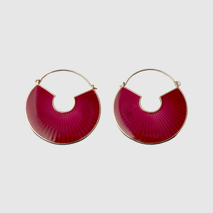 McAllistter –  Pink Enamel Dangle Earring