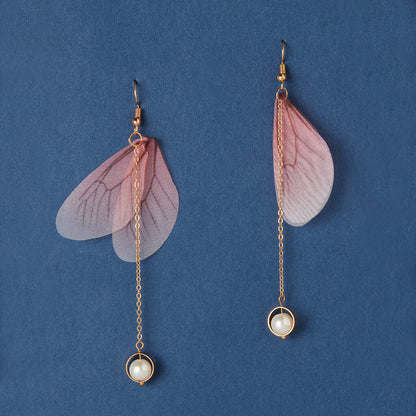 McAllistter – Pink Butterfly Wing Dangle Earring.