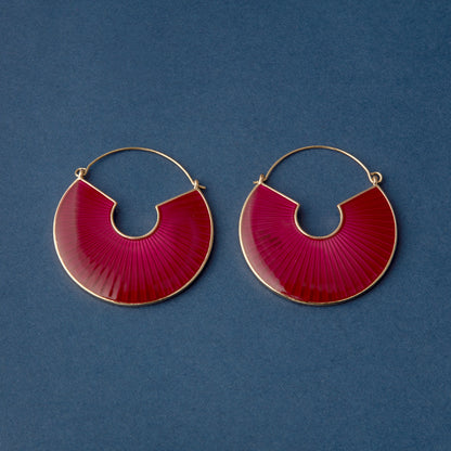 McAllistter –  Pink Enamel Dangle Earring