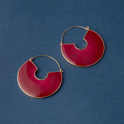 McAllistter –  Pink Enamel Dangle Earring