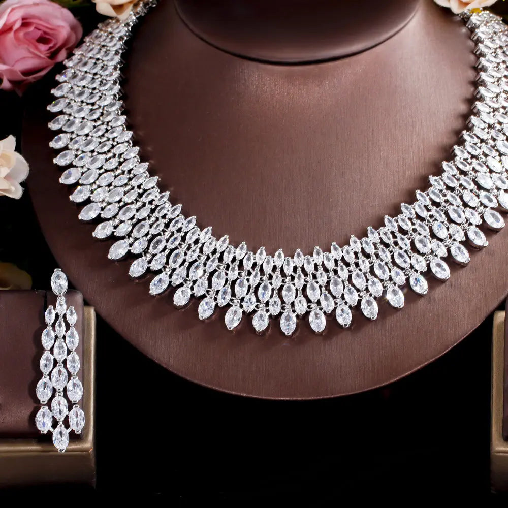 Silver Elegance Necklace Set