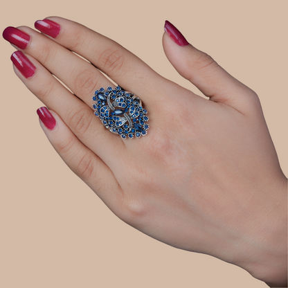 McAllistter – Blue Butterfly American Diamond Ring