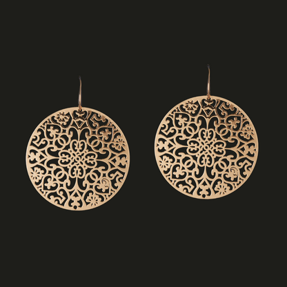 McAllistter – Large Designer Round Dangle Earring