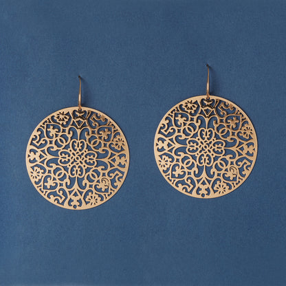 McAllistter – Large Designer Round Dangle Earring