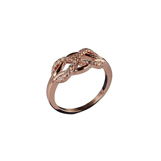 McAllistter – 18K Gold-Polished Infinity Loop Ring.