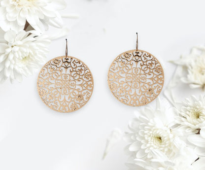 McAllistter – Large Designer Round Dangle Earring