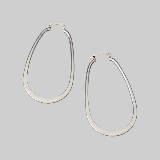 McAllistter – 925 Sterling Silver U-Shaped Hoop Earring