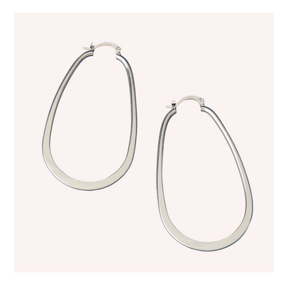 McAllistter – 925 Sterling Silver U-Shaped Hoop Earring