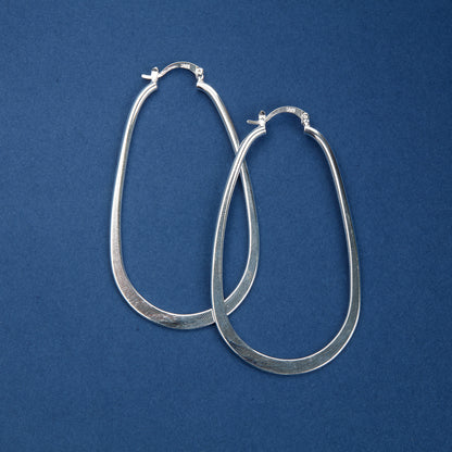 McAllistter – 925 Sterling Silver U-Shaped Hoop Earring