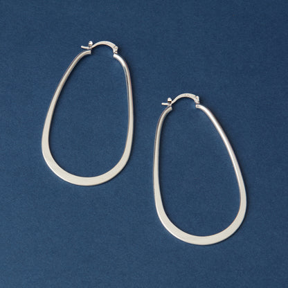 McAllistter – 925 Sterling Silver U-Shaped Hoop Earring