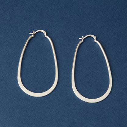 McAllistter – 925 Sterling Silver U-Shaped Hoop Earring